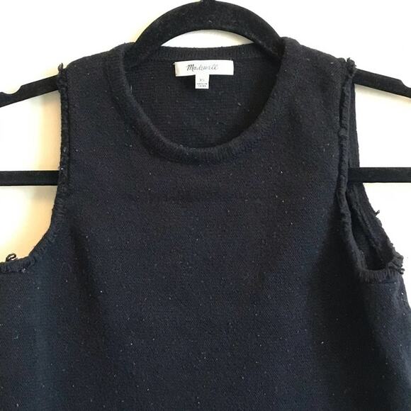 Madewell XS fringe tank top Aztec boho black - Picture 2 of 8